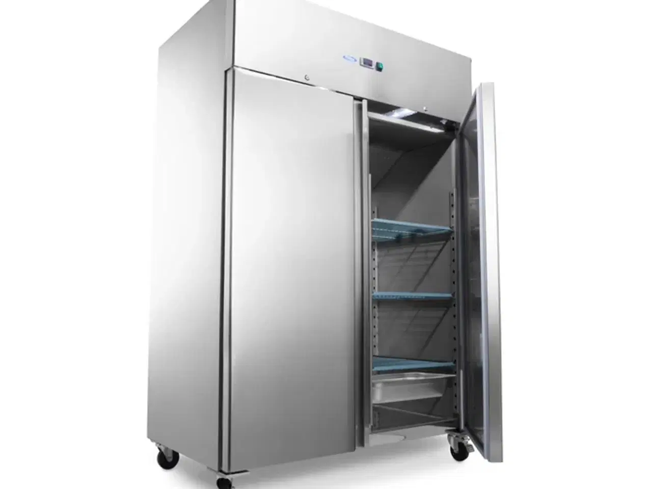 Billede 2 - Industrifryser 1400 Liter- 2 døre i rustfrit stål