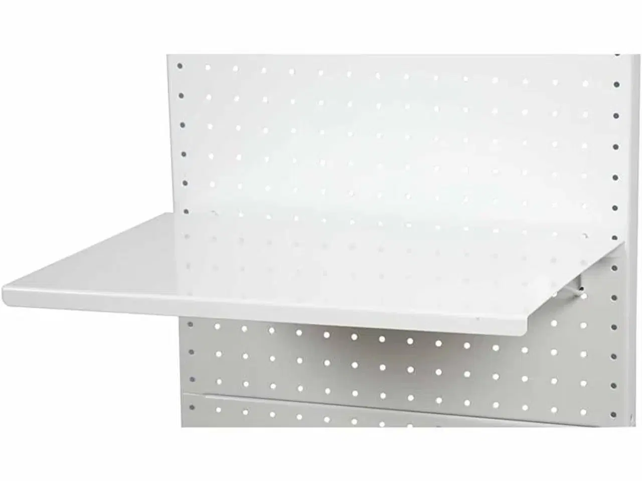 Billede 1 - Stilfuld hvid metalhylde 300x400 mm - 1 stk.