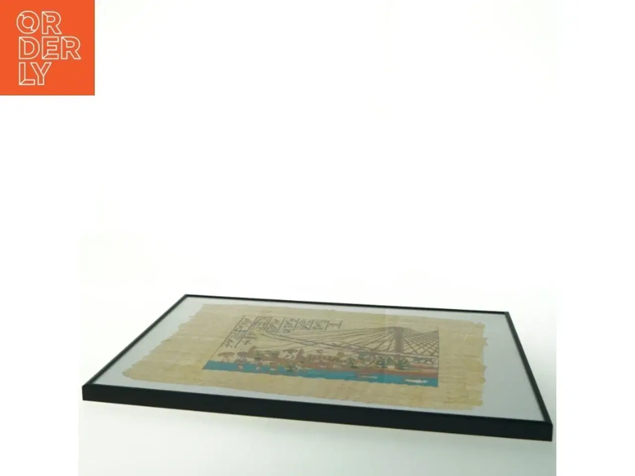 Billede 3 - Inrammet egyptisk maleri (str. 40x30 cm)