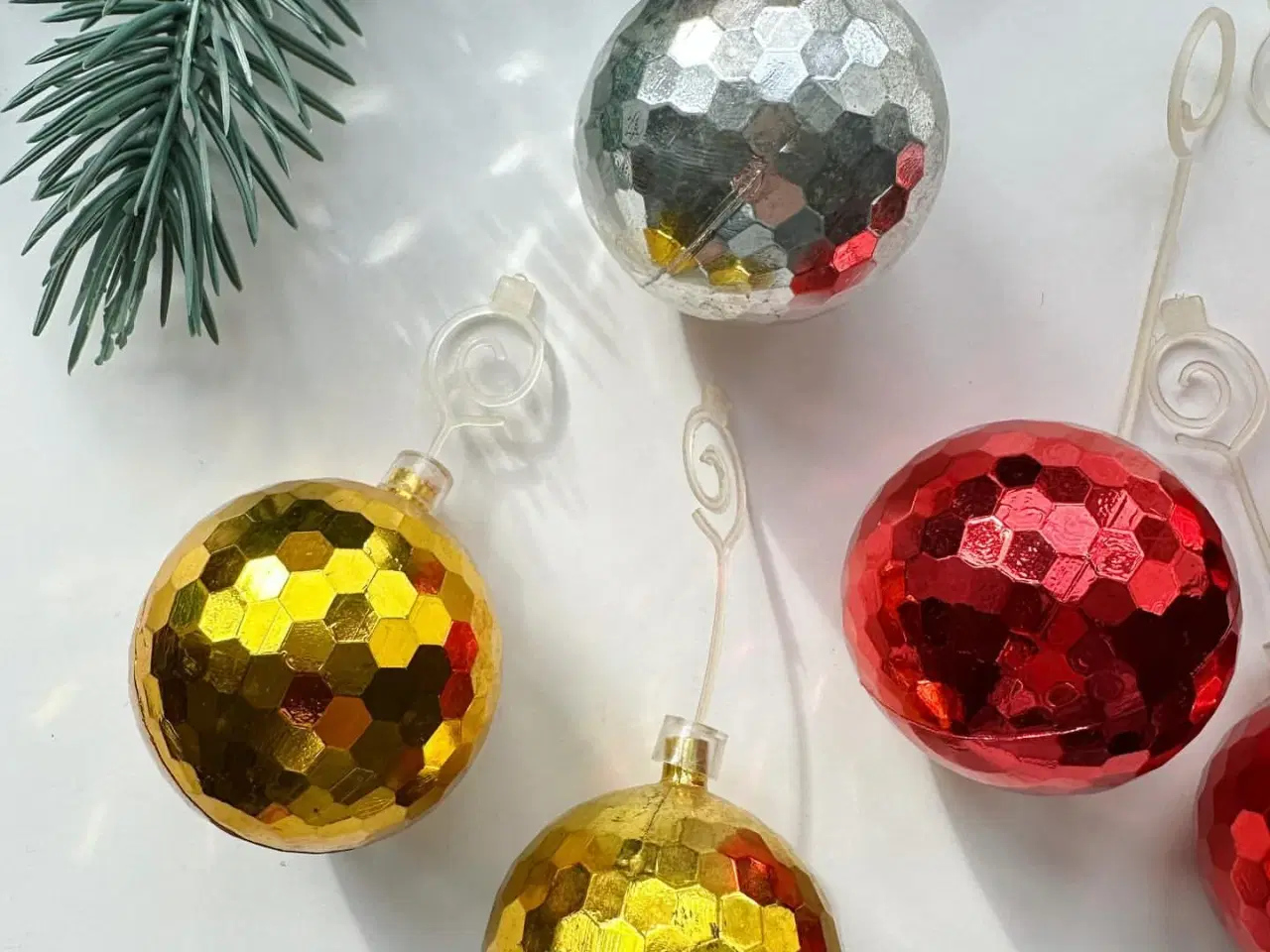 Billede 3 - Retro disko julekugler, 6 stk samlet