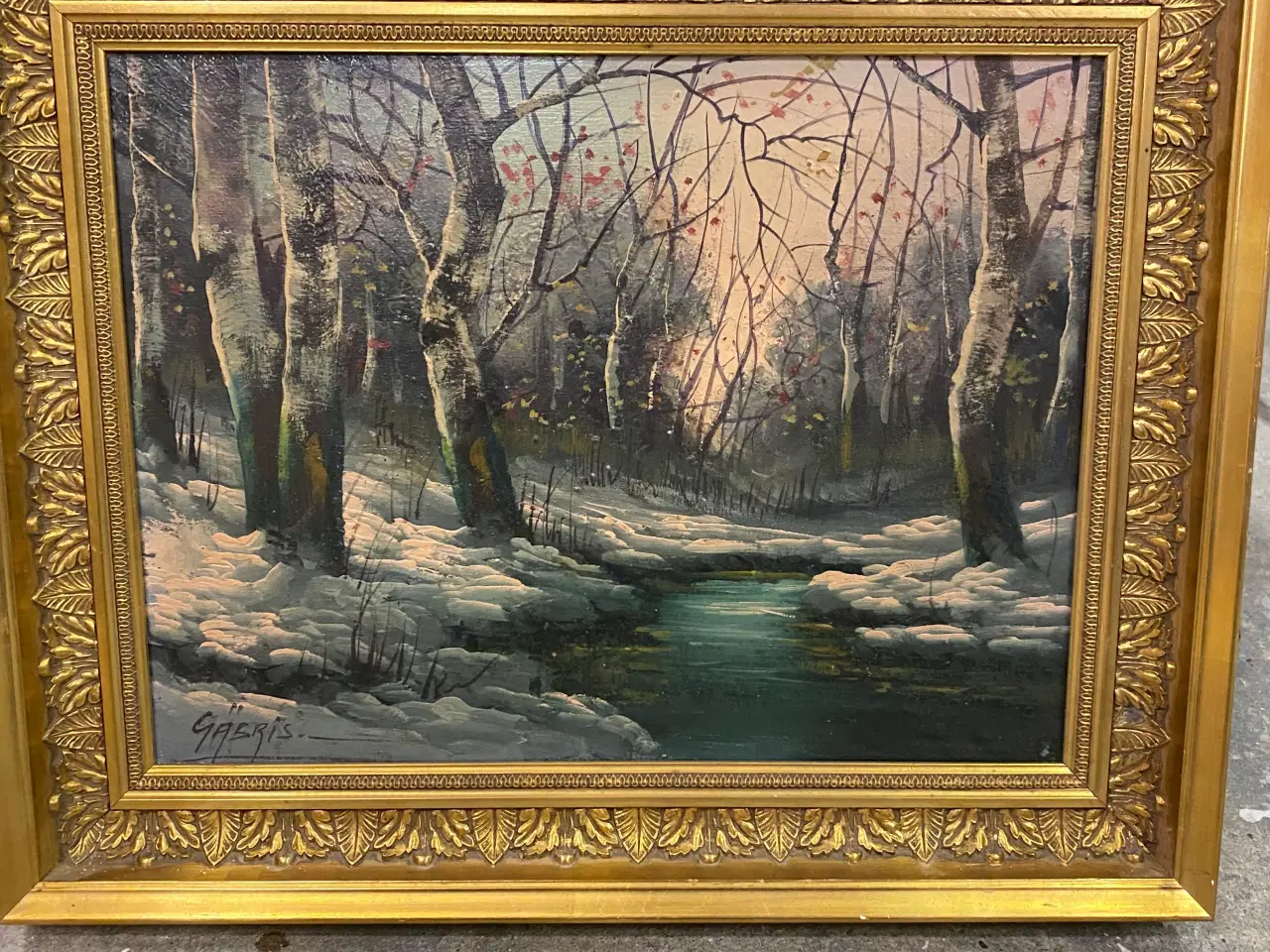 Billede 1 - G. Gasris maleri 51x44 cm