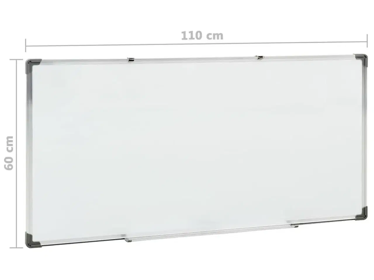 Billede 9 - Magnetisk whiteboard 110x60 cm stål hvid