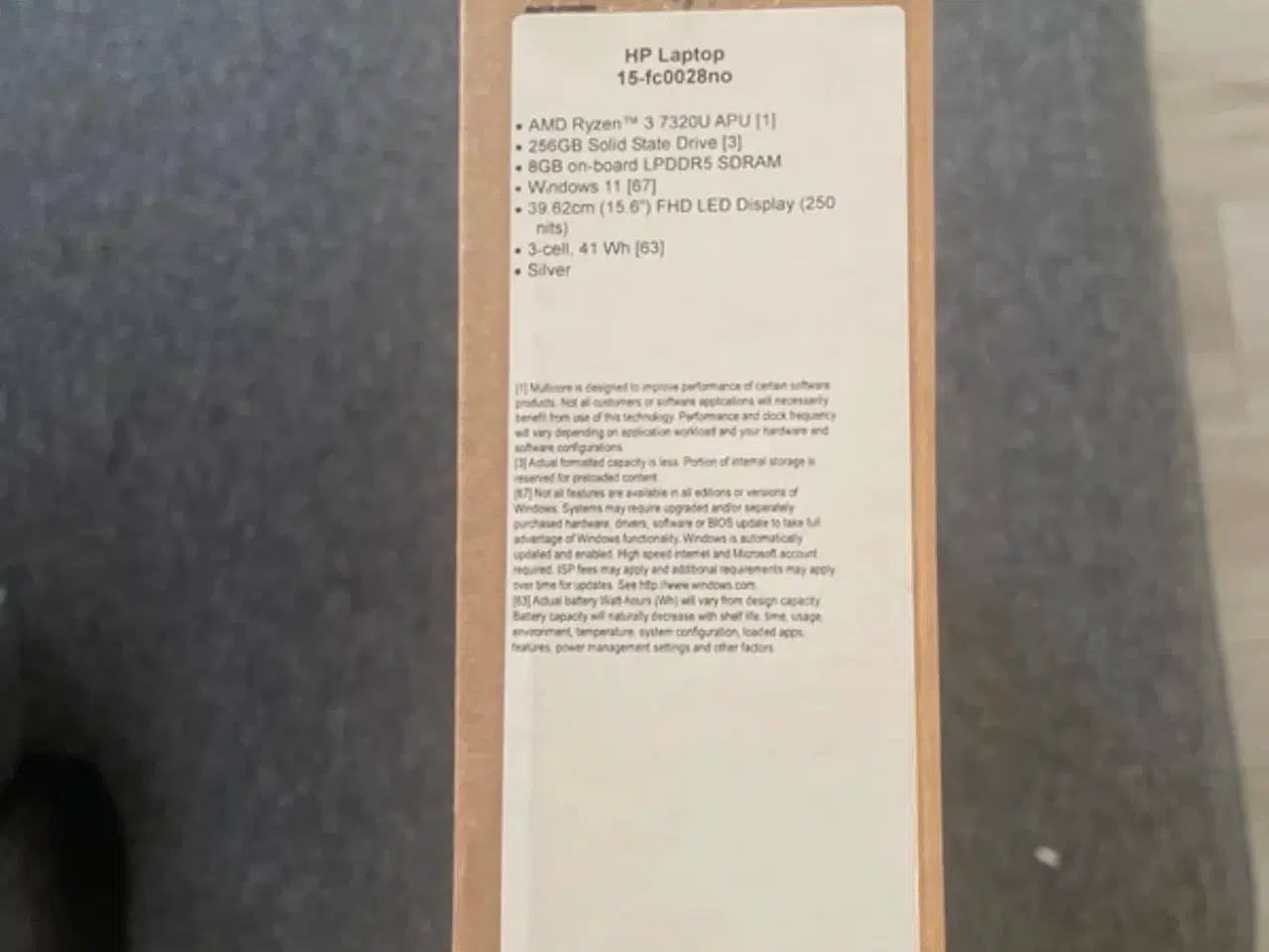 Billede 5 - HP laptop/bærbar computer 15-fc0028no