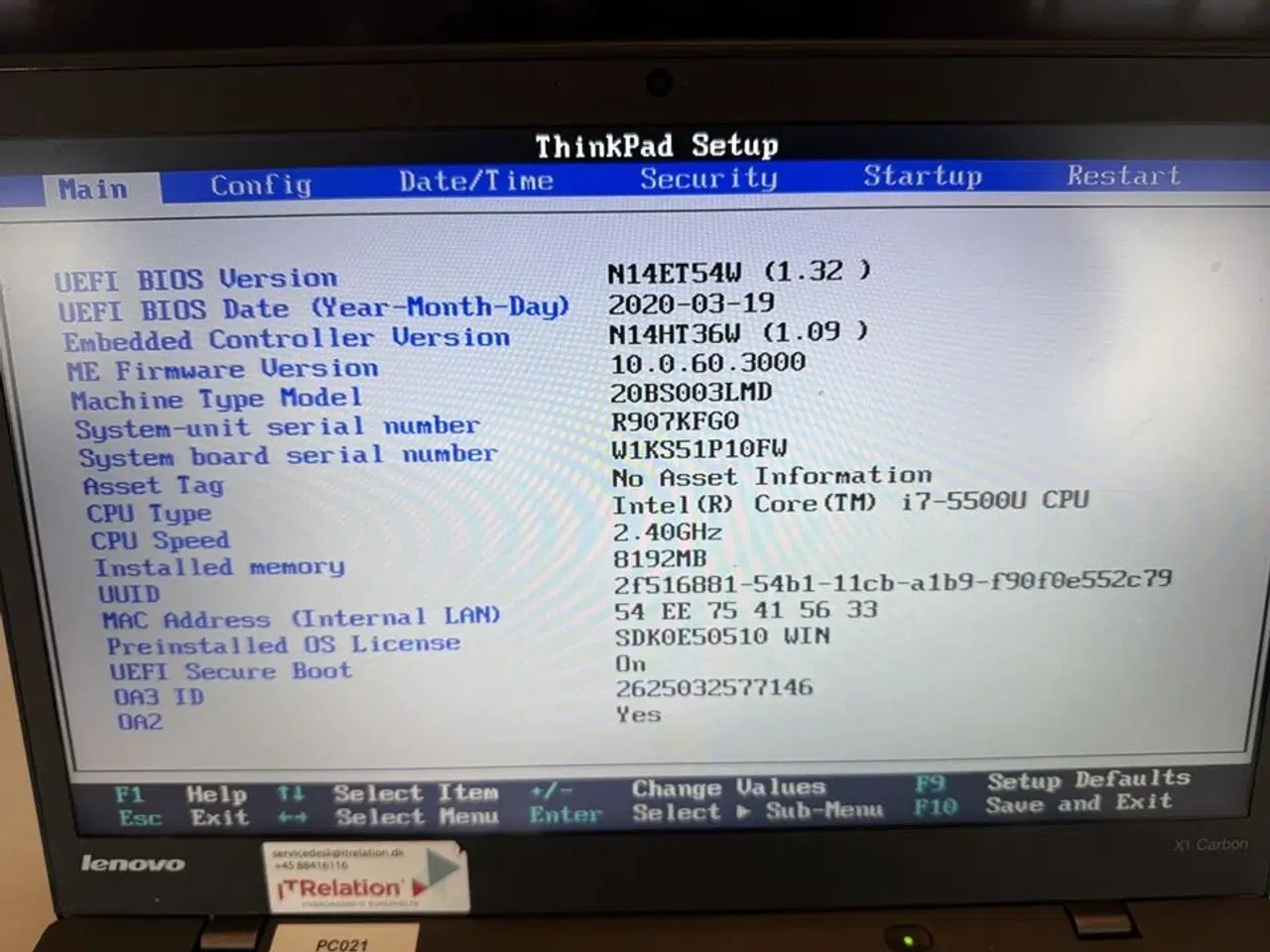 Billede 5 - Bærbar computer LENOVO X1 Carbon