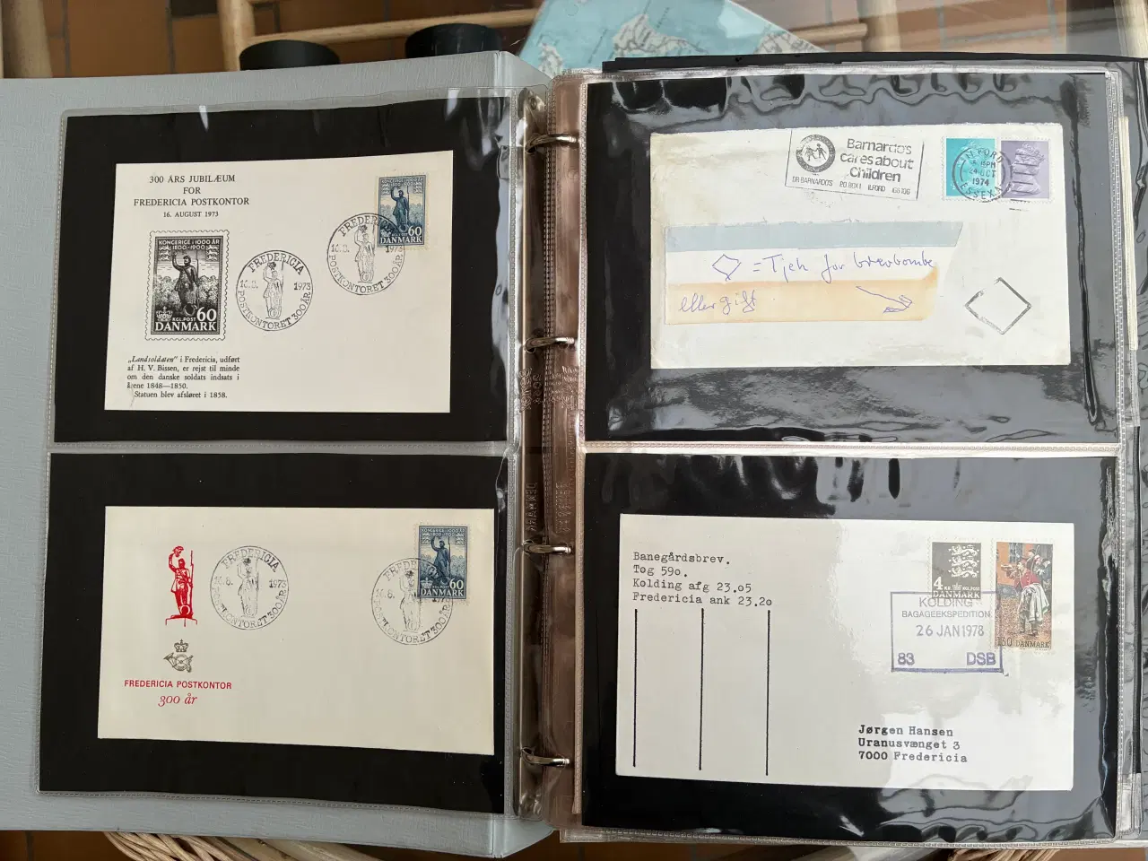 Billede 3 - Frimærker helsager stempler postnoteringer