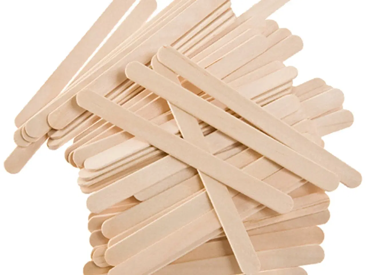 Billede 1 - Ispinde, L: 11,4 cm, B: 10 mm, ca. 745 stk., natur, 1000 g/ 1 pk.