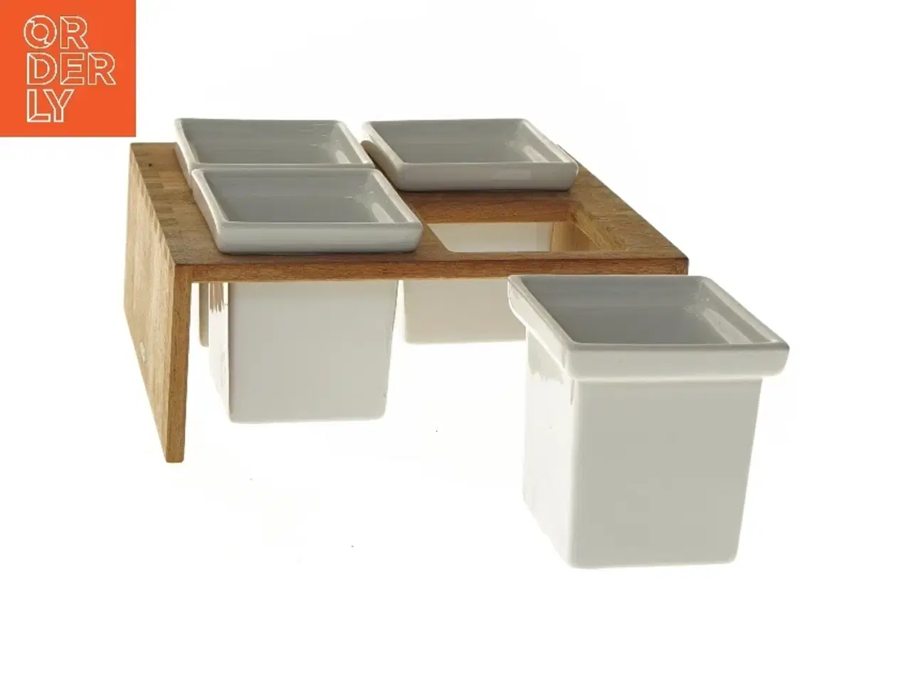 Billede 2 - Sæt med dip skåle og stativ fra Trip Trap (str. 24x10 cm)