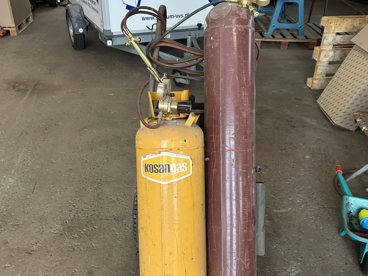 Billede 1 - Skærebrænder sæt på vogn 