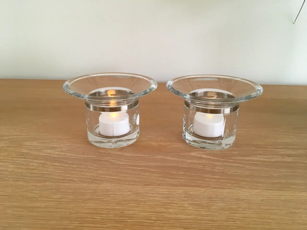 Billede 1 - 2 Rosendahl Grand Cru Lysestager i Klar glas og st