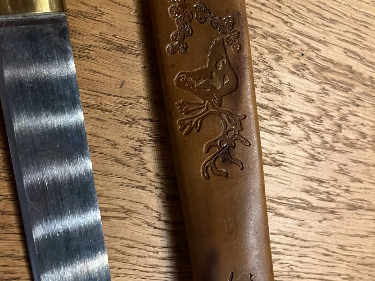 Billede 2 - Helle Leuku Kniv (Norge) m/ Hjorteslæde