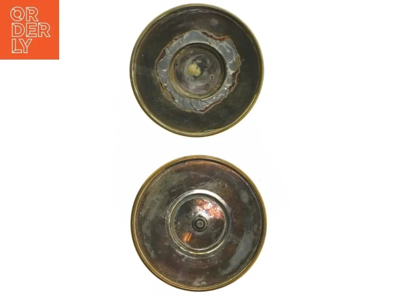 Billede 4 - Messing lysestager, sæt af 2 (str. 8,5 cm)
