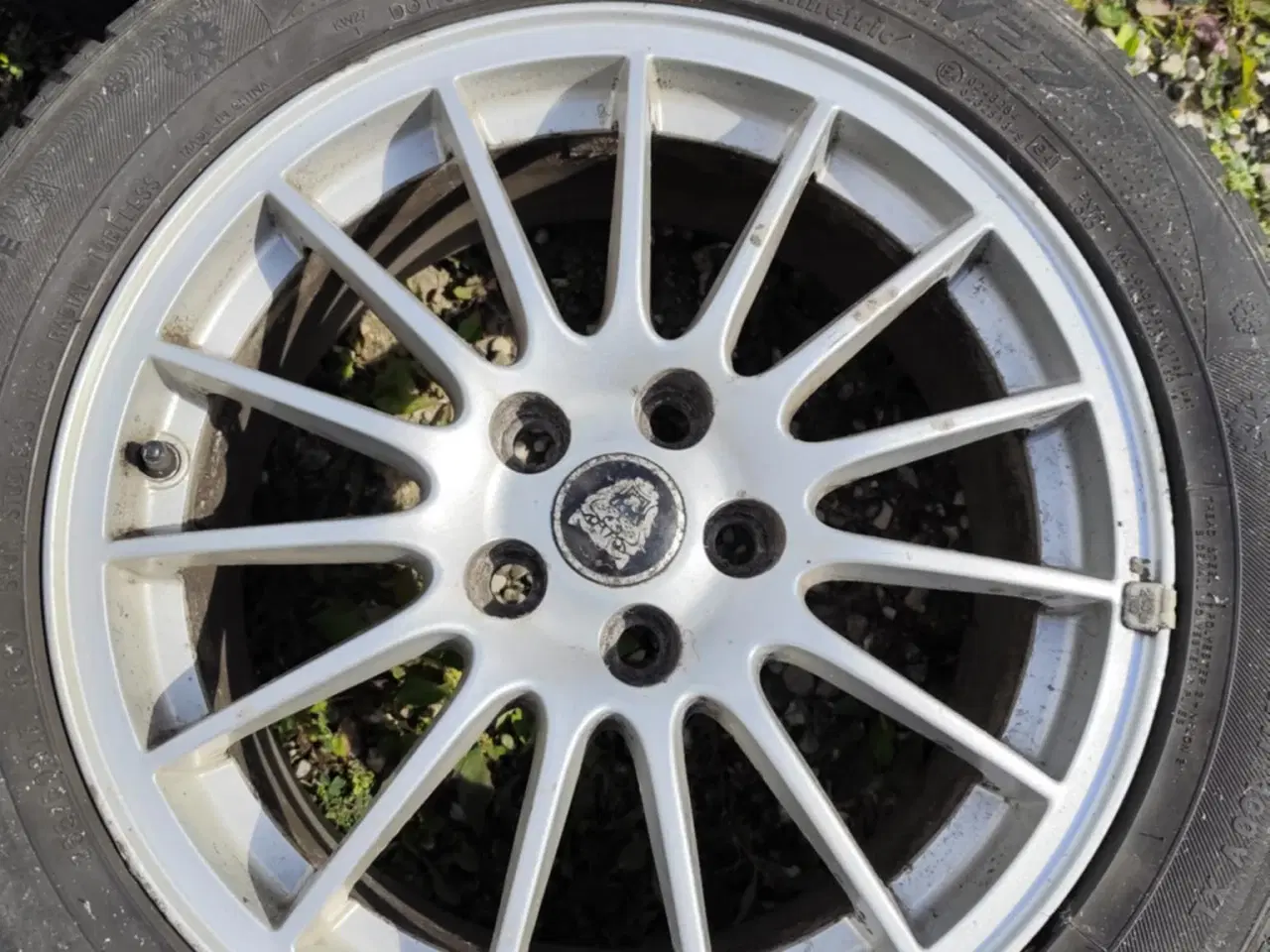 Billede 2 - Jaguar alufælge med vinterdæk