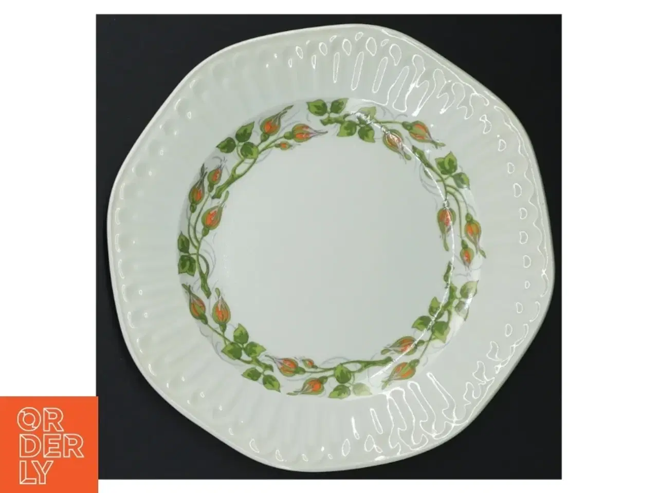 Billede 3 - Decorerede porcelænstallerkener fra Avafenixco Limoges POMPEYA (str. Ø. 18 cm. 2 styk)