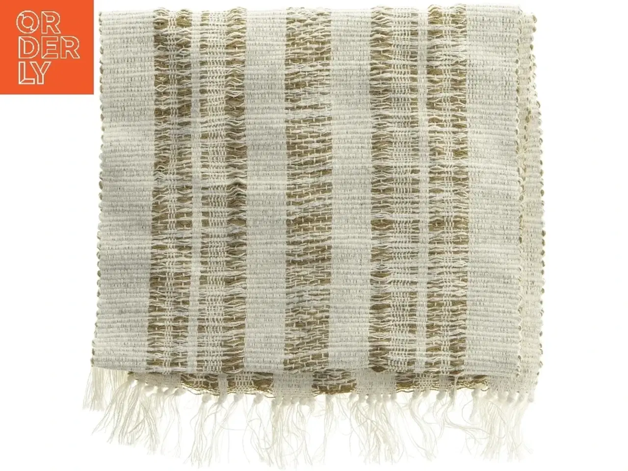 Billede 1 - Vævet tæppe med frynser (str. 40x140 cm)