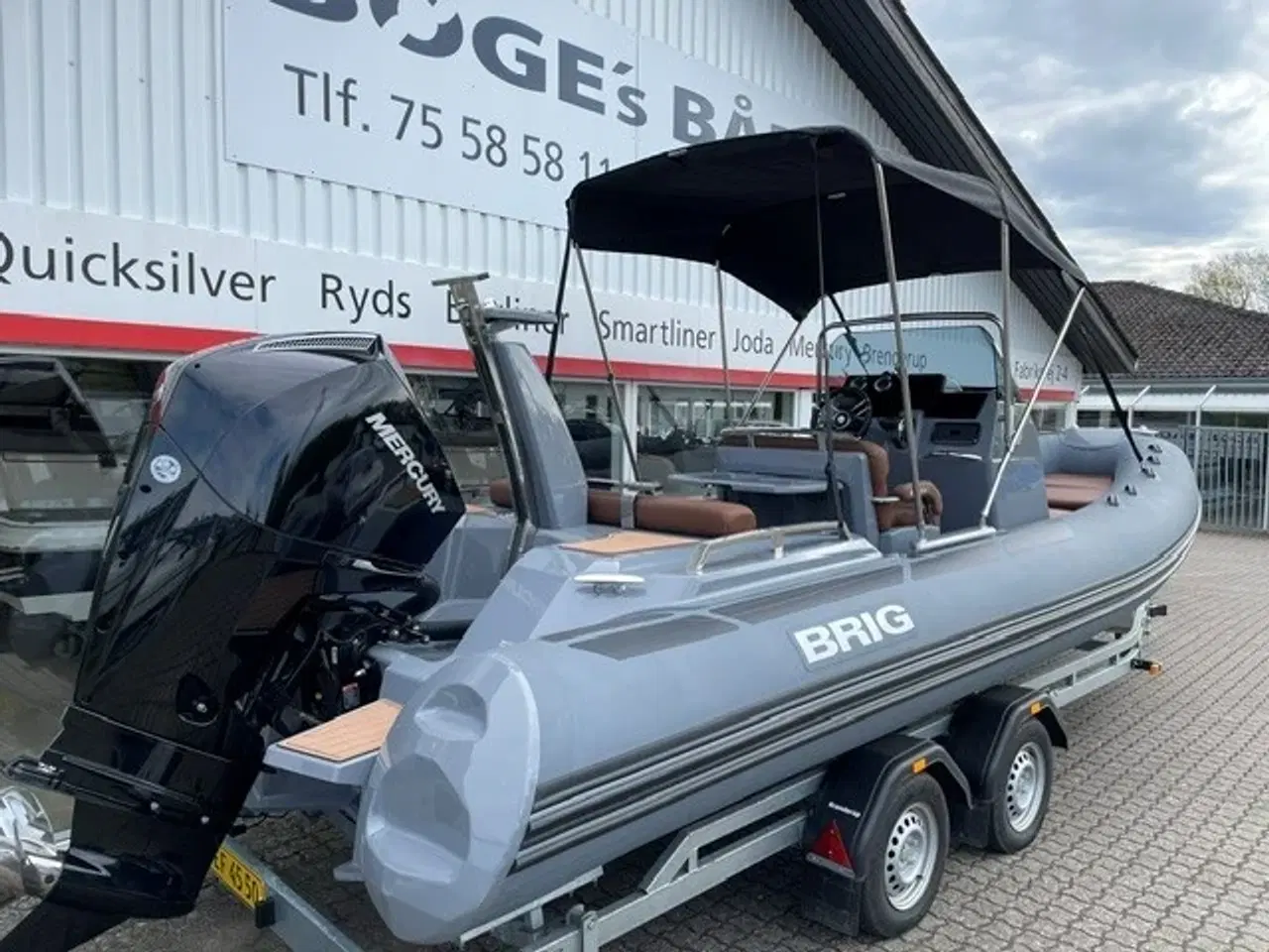 Billede 5 - Eagle 6,7 RIB med F225 hk Mercury-EFI 4 takt DS XL V6 3,4L og 2.000 kg Brenderup bådtrailer.