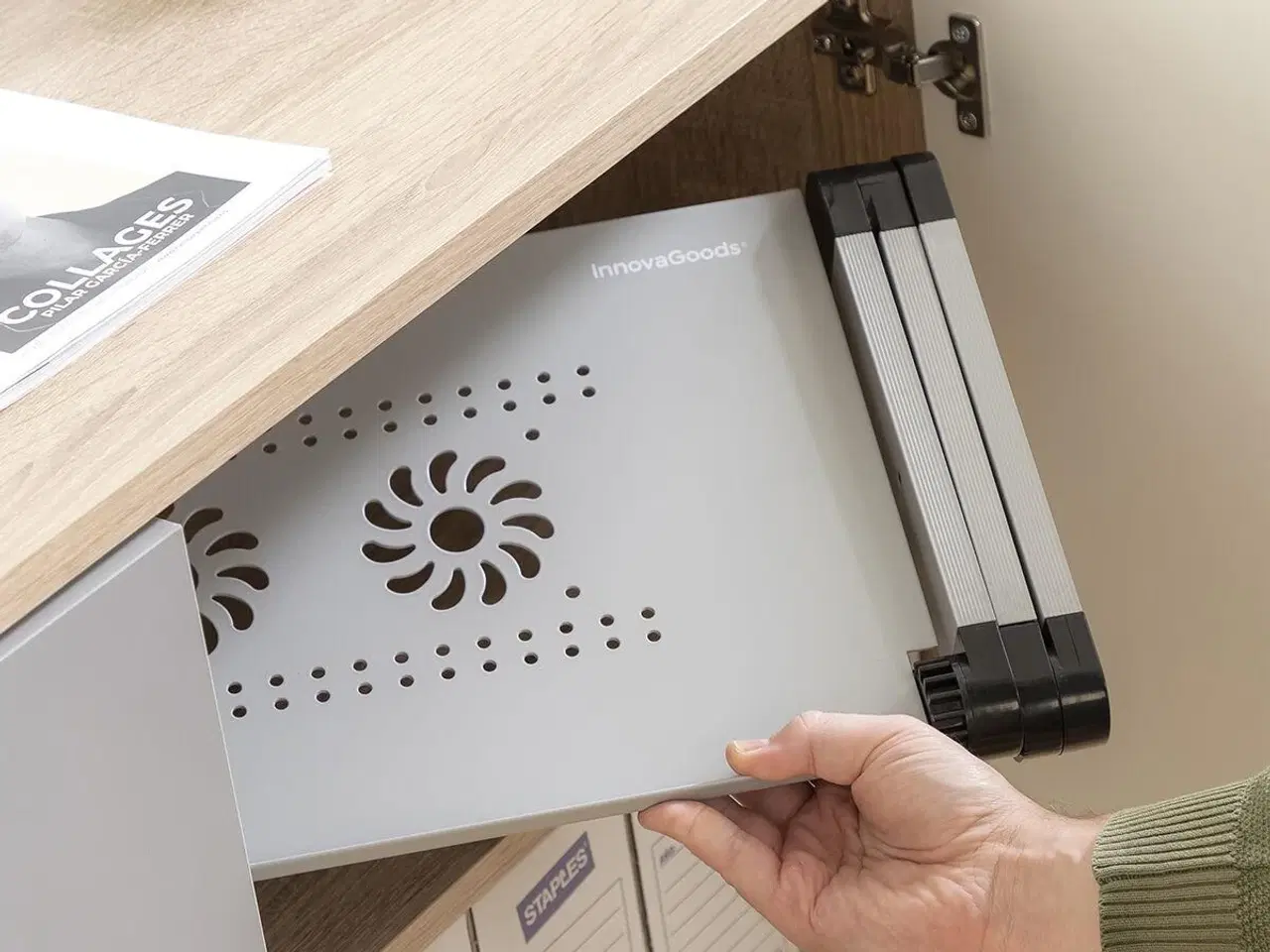 Billede 5 - Laptop stand justerbar - Omnible, grå