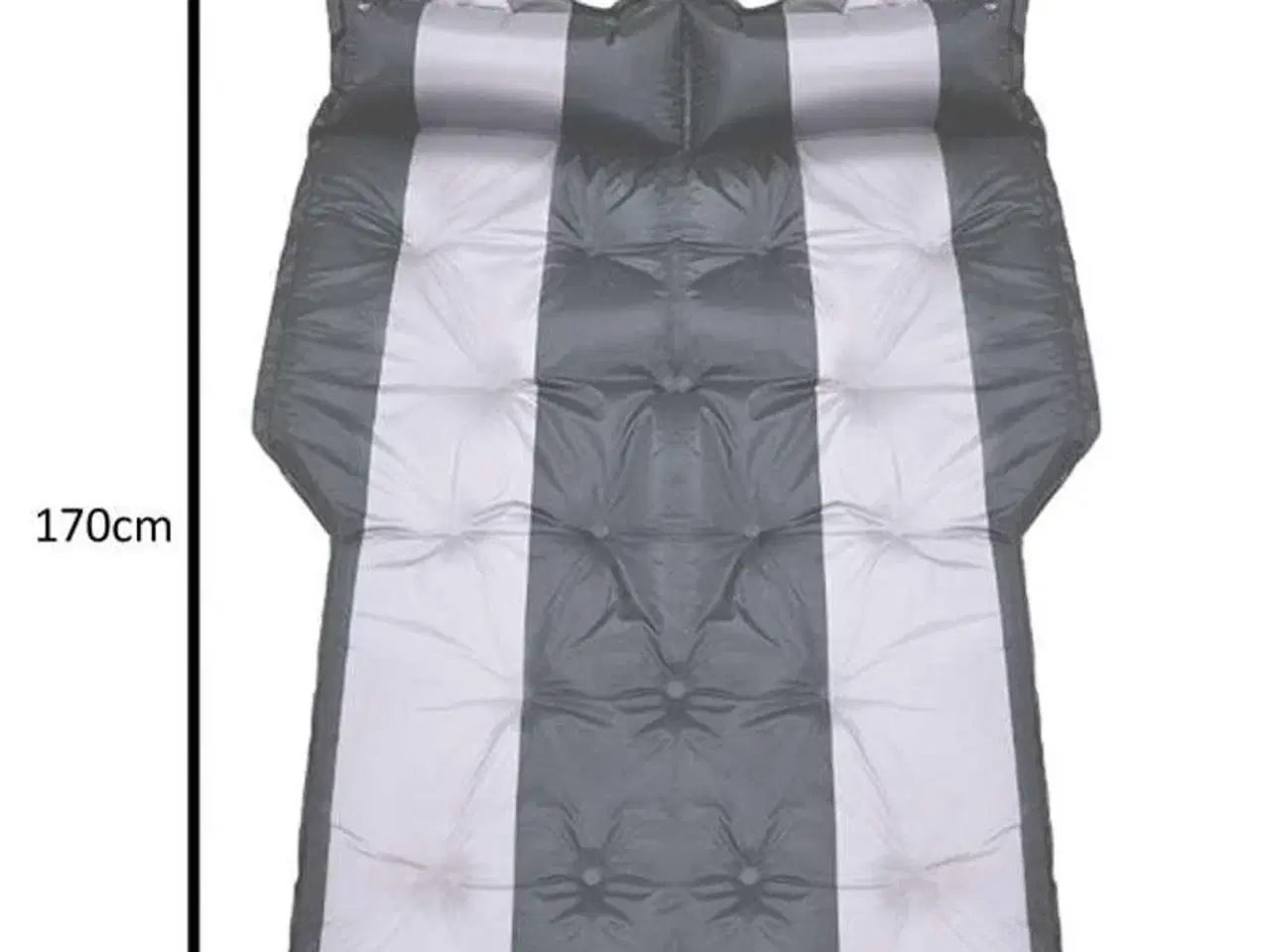 Billede 5 - Oppustelig madras til bil – 180 × 120 cm – sort/sølv