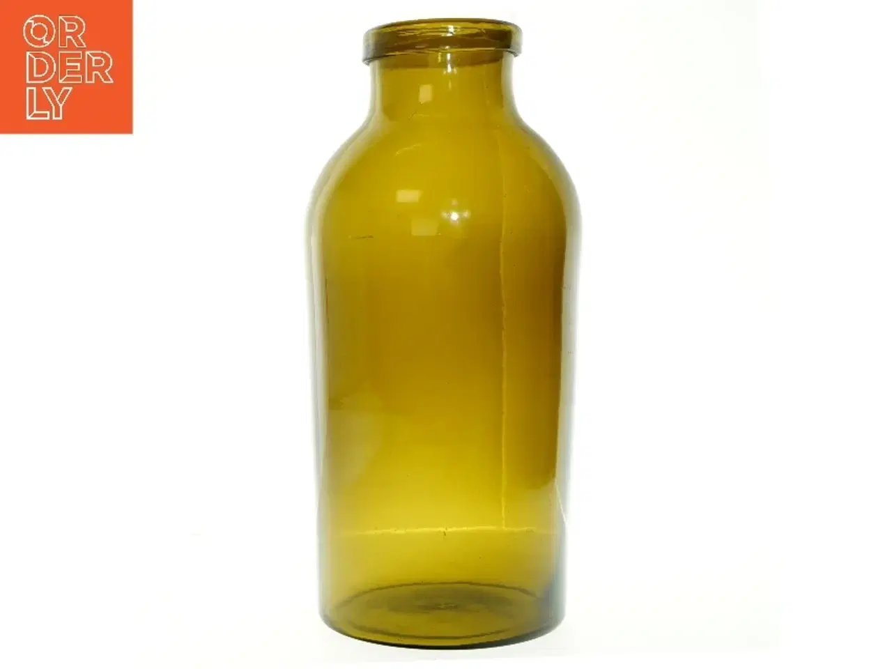 Billede 1 - Gul glasflaske (str. 41x20 cm)