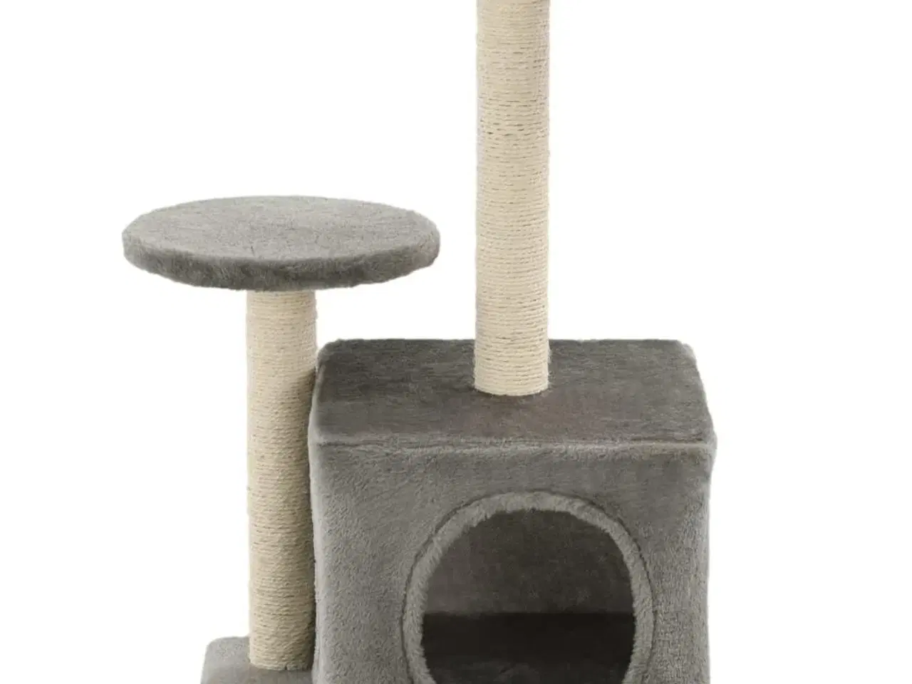Billede 3 - Kradsetræ til katte med sisal-kradsestolper 60 cm grå
