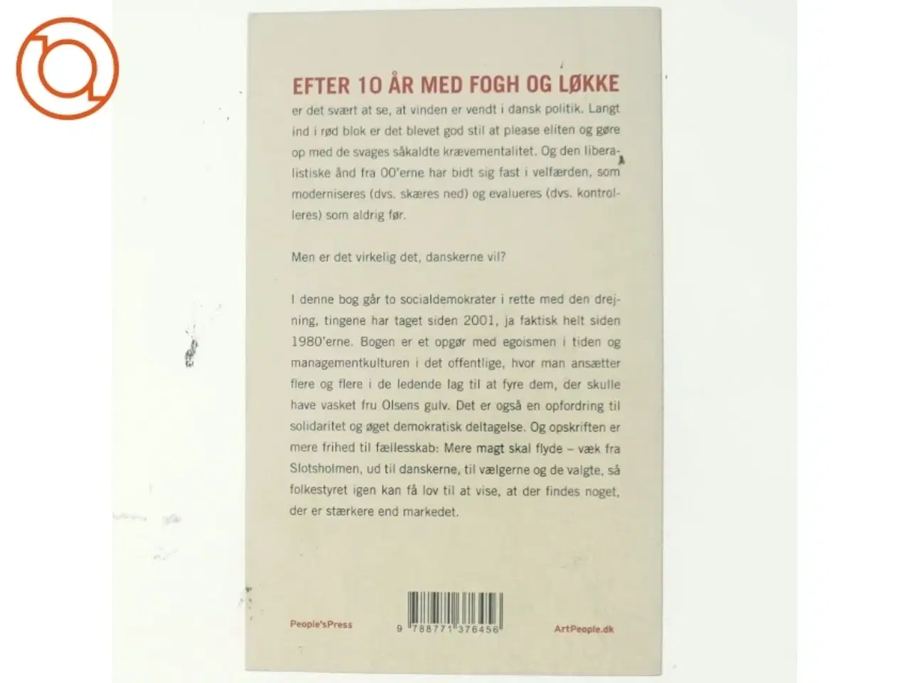 Billede 3 - Frihed til fællesskab : vejen til mere demokrati af Rasmus Prehn (Bog)
