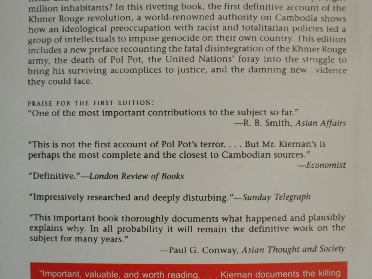 Billede 4 - the pol pot regime, by ben kiernan, emne: historie