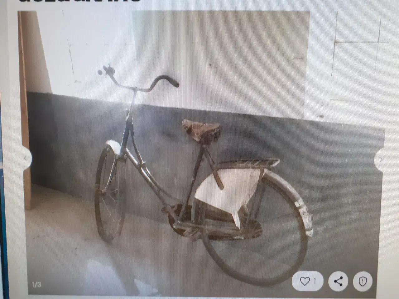 Billede 1 - Damecykel, Original Wittler, retro fra ca. 1950
