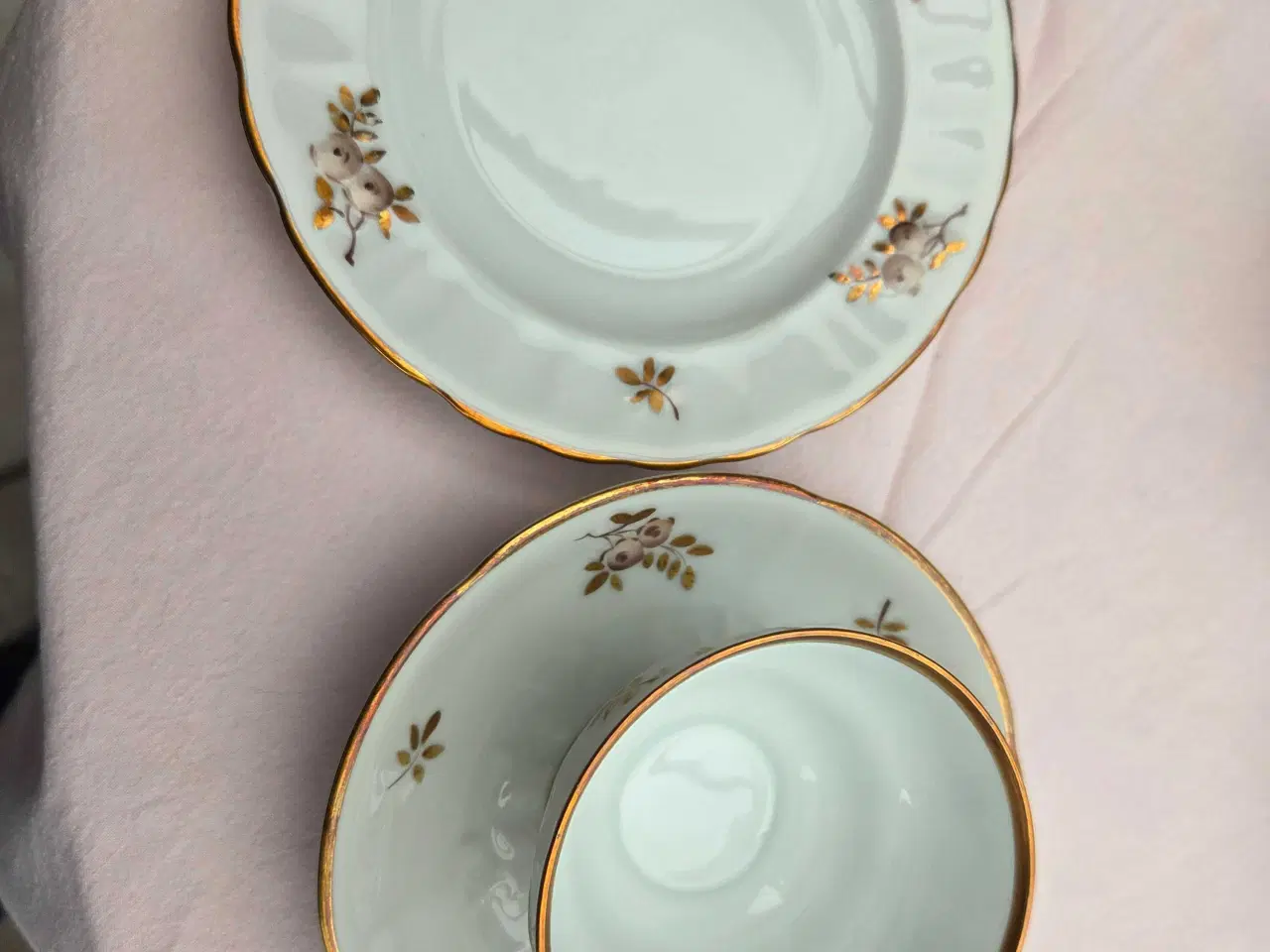 Billede 2 - Københavns porcelæns malere kaffestel Brun Rose.