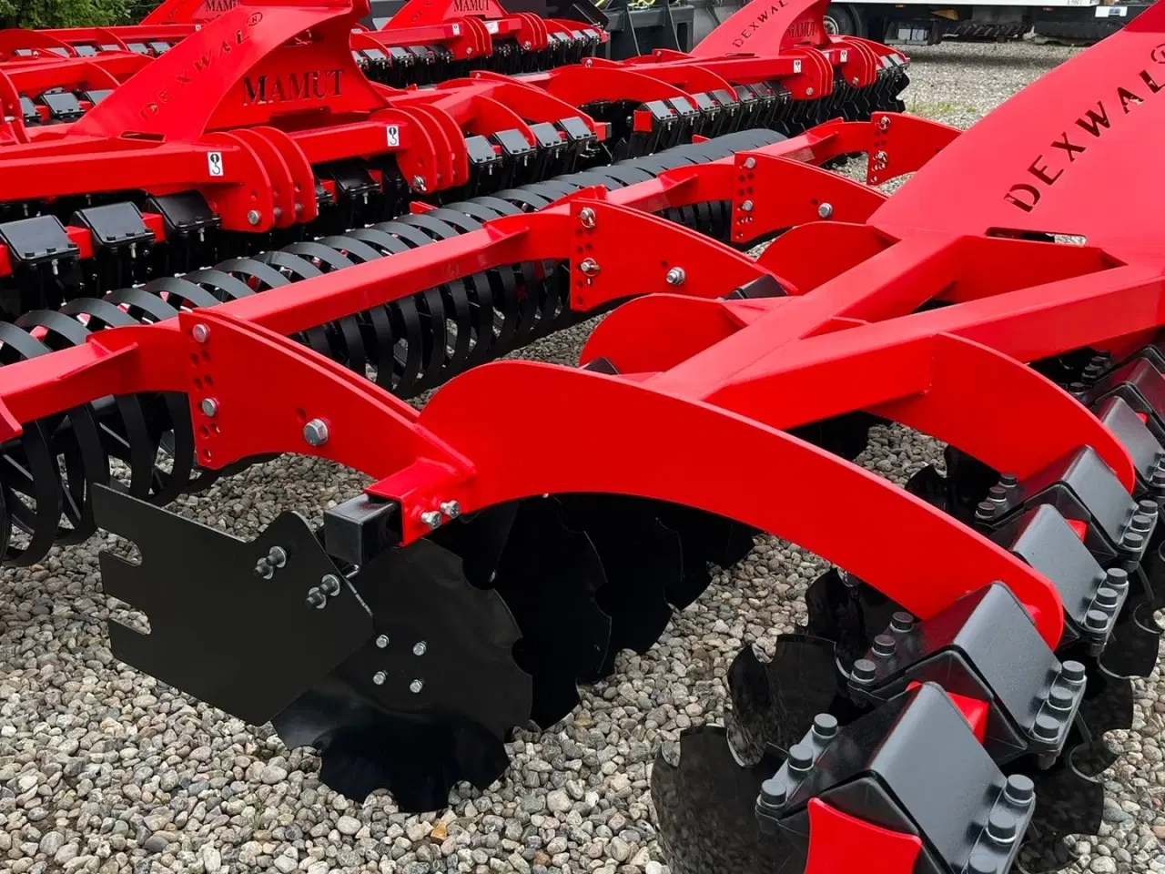 Billede 2 - Dexwal Mamut 4 m Med v-rings pakker og 560mm tallerkner