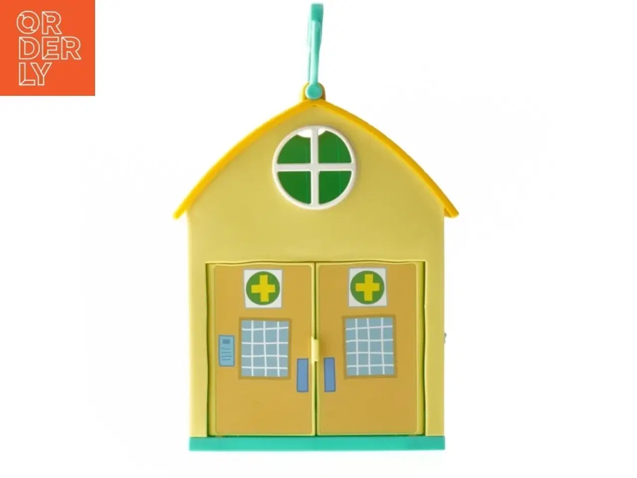 Billede 1 - Gurli Gris lille bærbar hus/hospital(str. 19,5x14 cm)