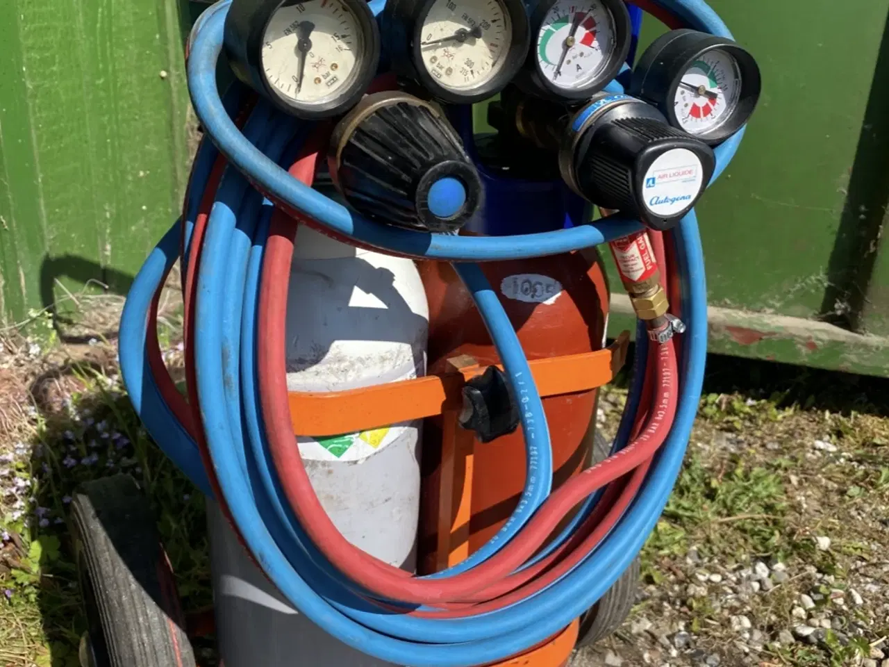 Billede 2 - gas og ilt skærebrænder sæt komplet 
