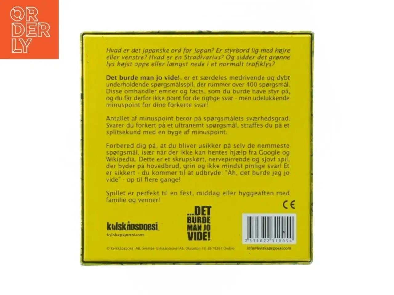 Billede 2 - Spil &#39;DET BURDE MAN JO VIDE&#180; (str. 14 x 14 x 4,5 cm)