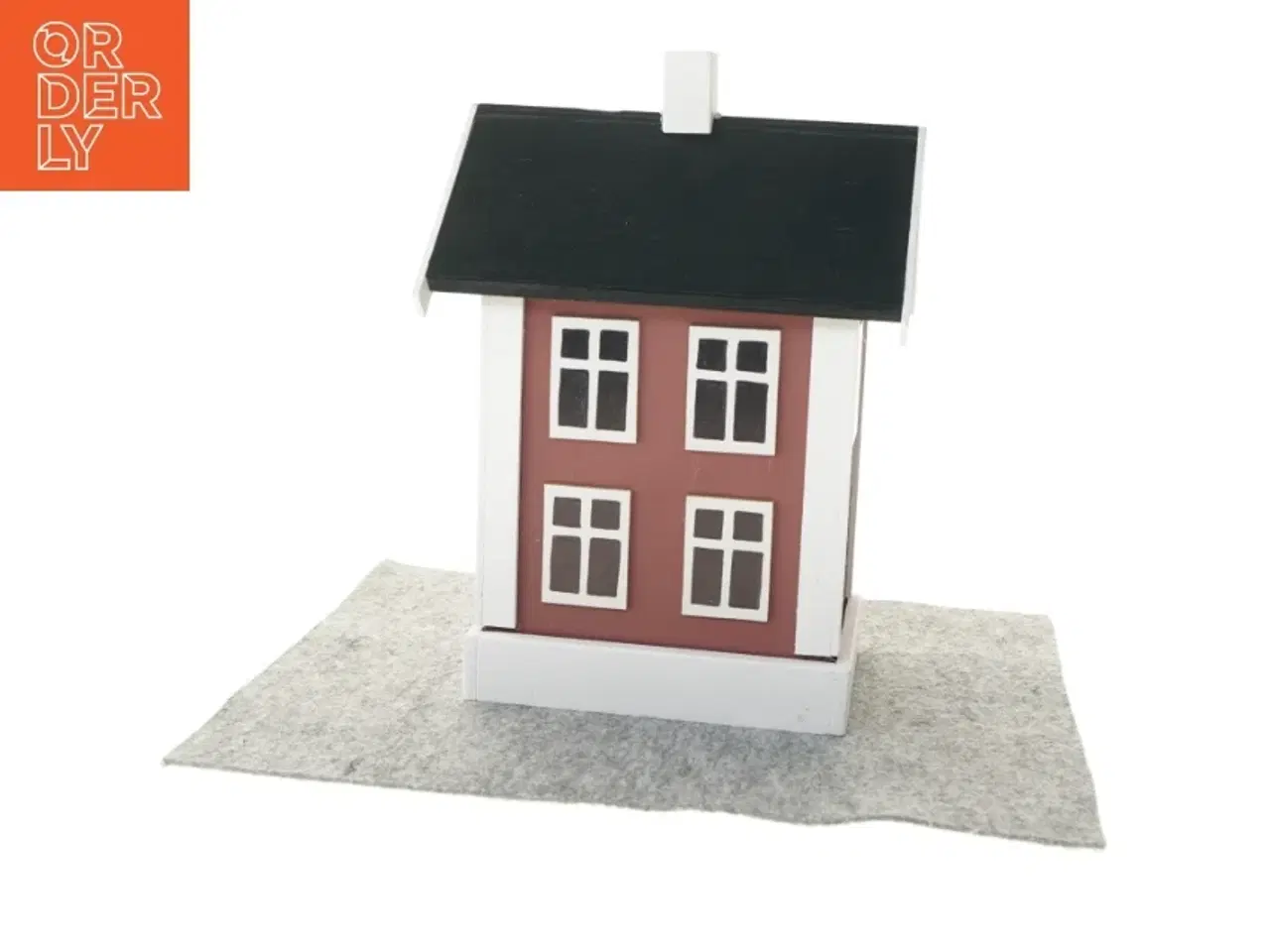 Billede 3 - Vinholder i form af et hus (str. 40x23x17 cm)