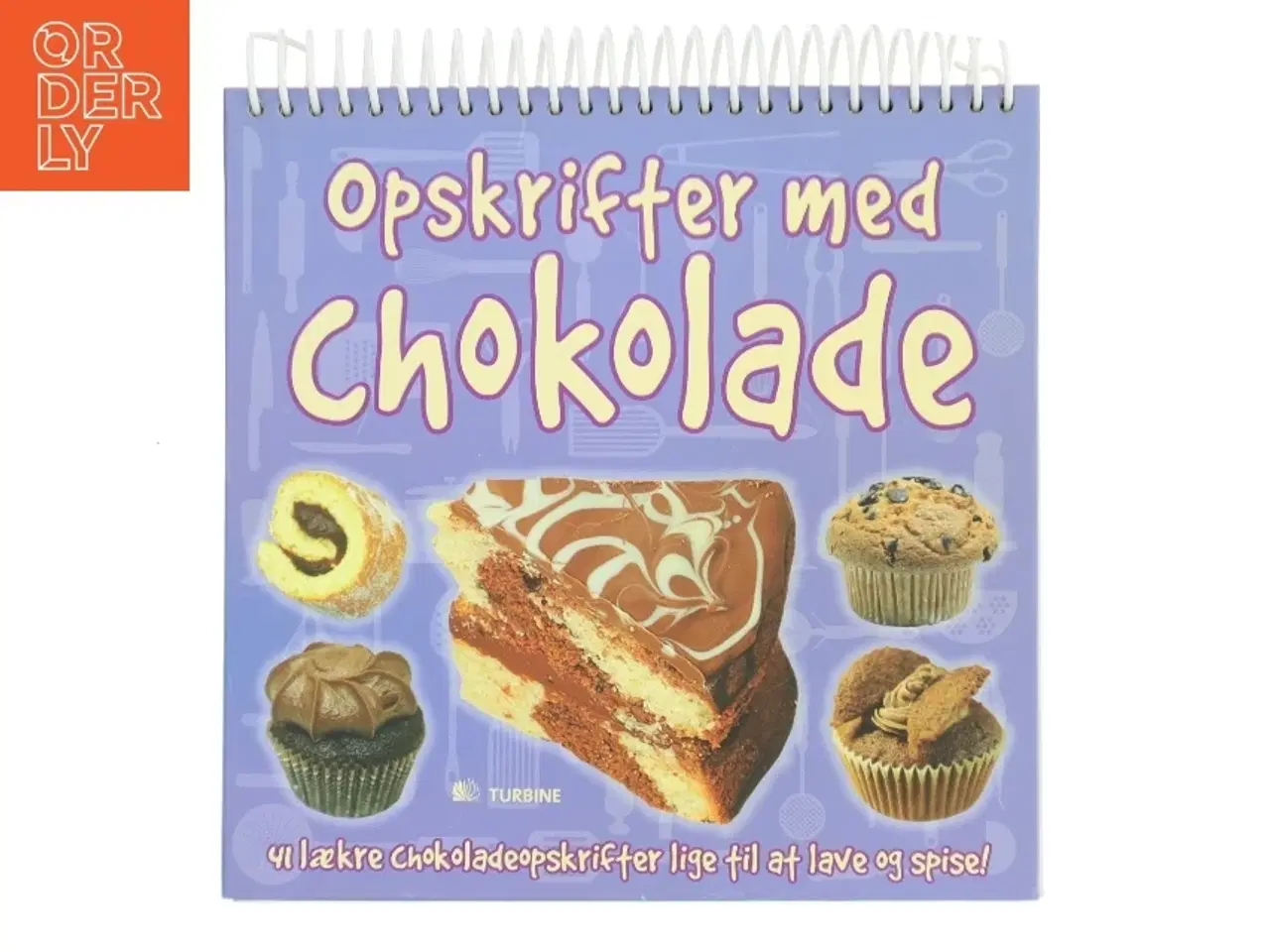 Billede 1 - Opskrifter med chokolade : 41 lækre chokoladeopskrifter lige til at lave og spise! af Lisette Agerbo Holm (Bog)
