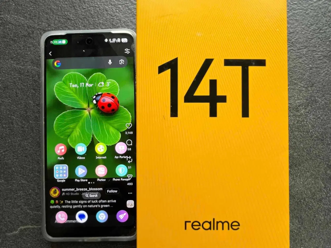 Billede 1 - Realme 14T 5G is gb/256gb Purple