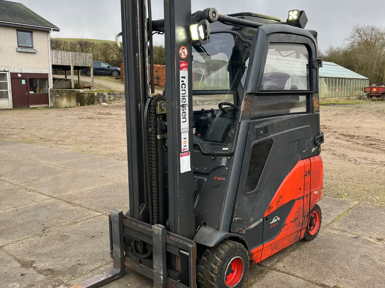 Billede 1 - Linde E18ph-02 eltruck - triplex mast m.friløft.