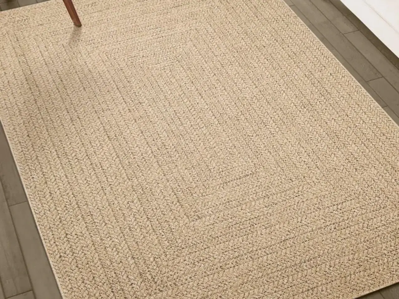 Billede 3 - Gulvtæppe ZIZUR 200x200 cm jute-look indendørs og udendørs
