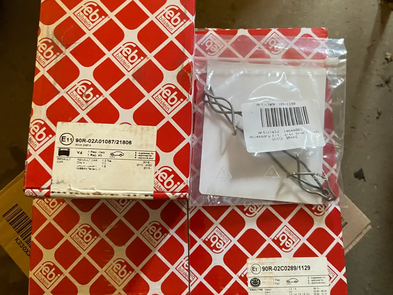 Billede 1 - Forbremsesæt Renault Captur