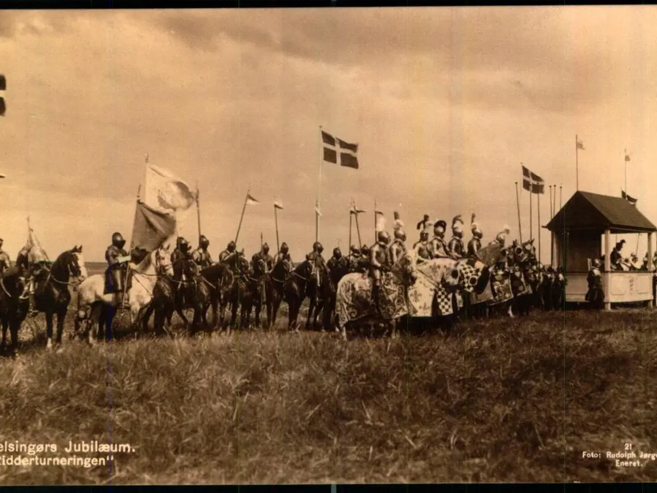 Billede 1 - Fra Helsingørs Jubilæum  "Ridderturneringen" - Rudolph Jørgensen 21 - Ubrugt