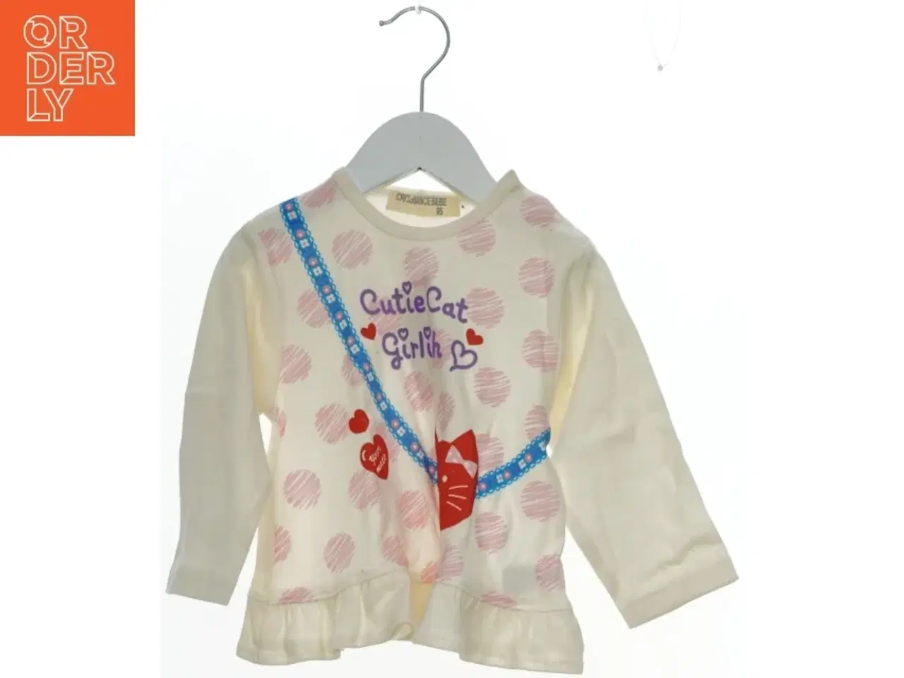 Billede 1 - (Ny)Børnebluse med kattemotiv fra Croissance Bebe (str. 92)