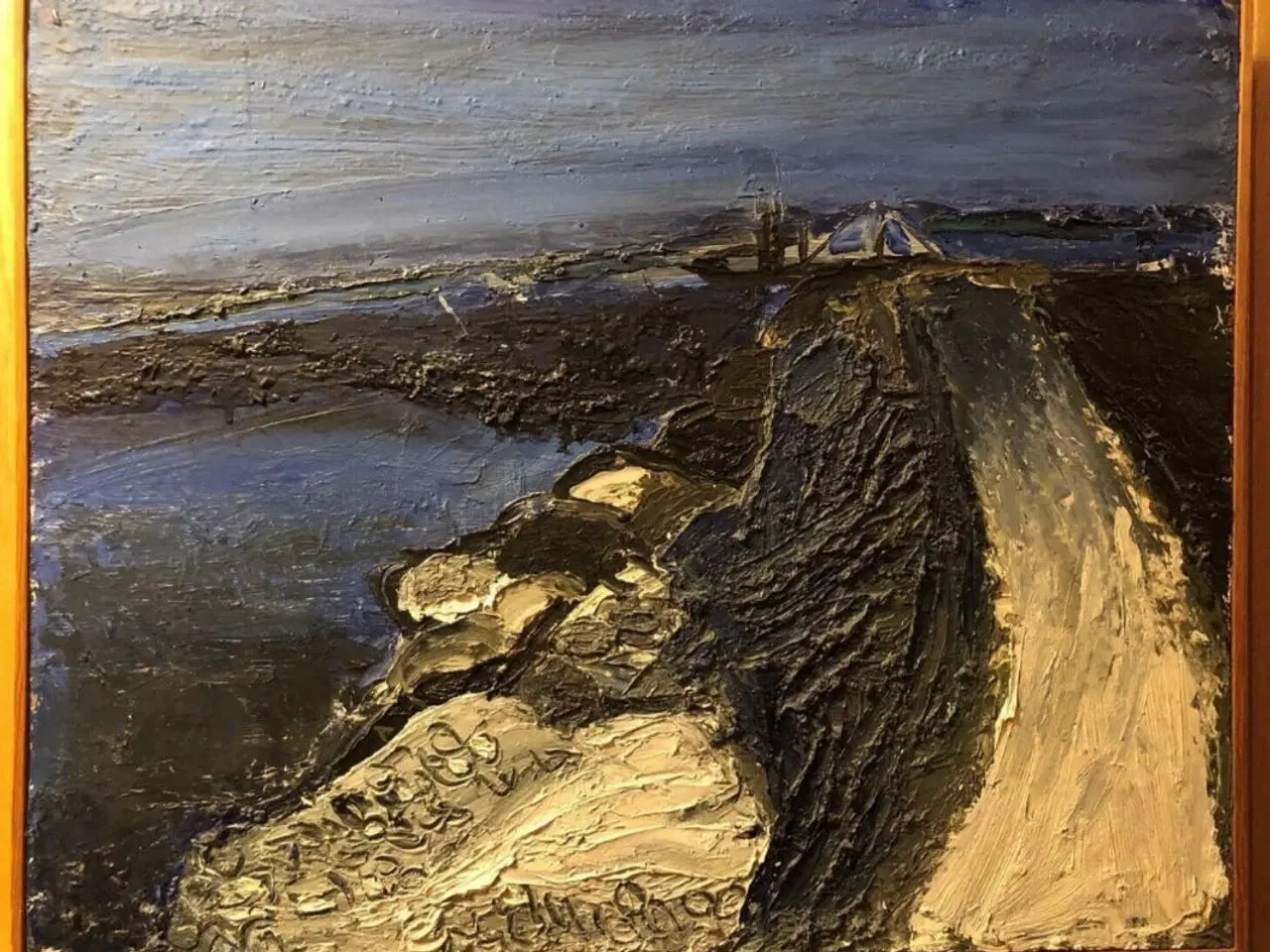 Billede 1 - Losseplads - Oliemaleri af Per Sørensen