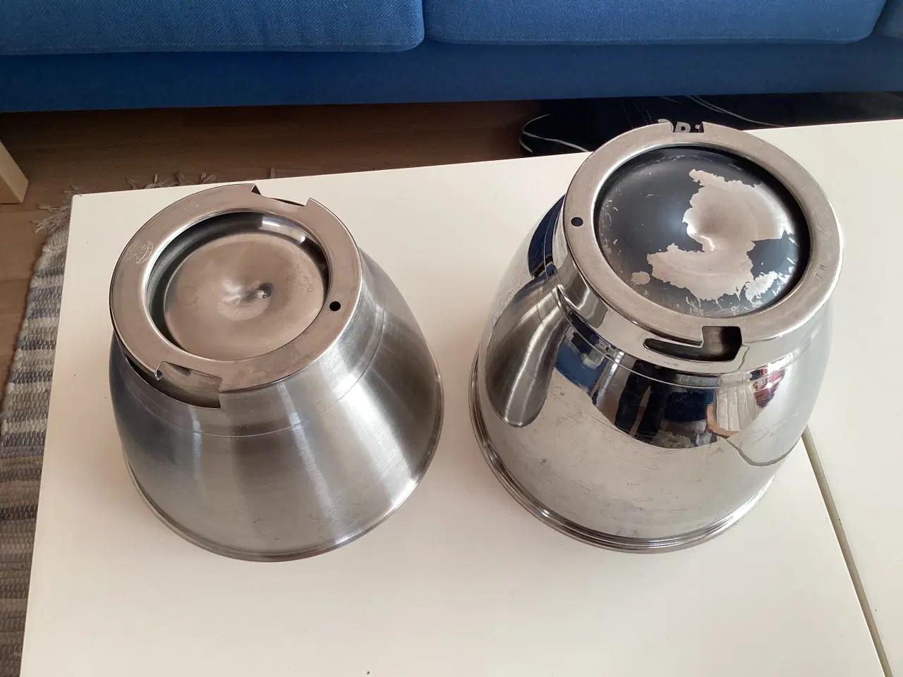 Billede 3 - 2 Kenwood røreskåle i rustfrit stål- 4,6 l & 6,7 l