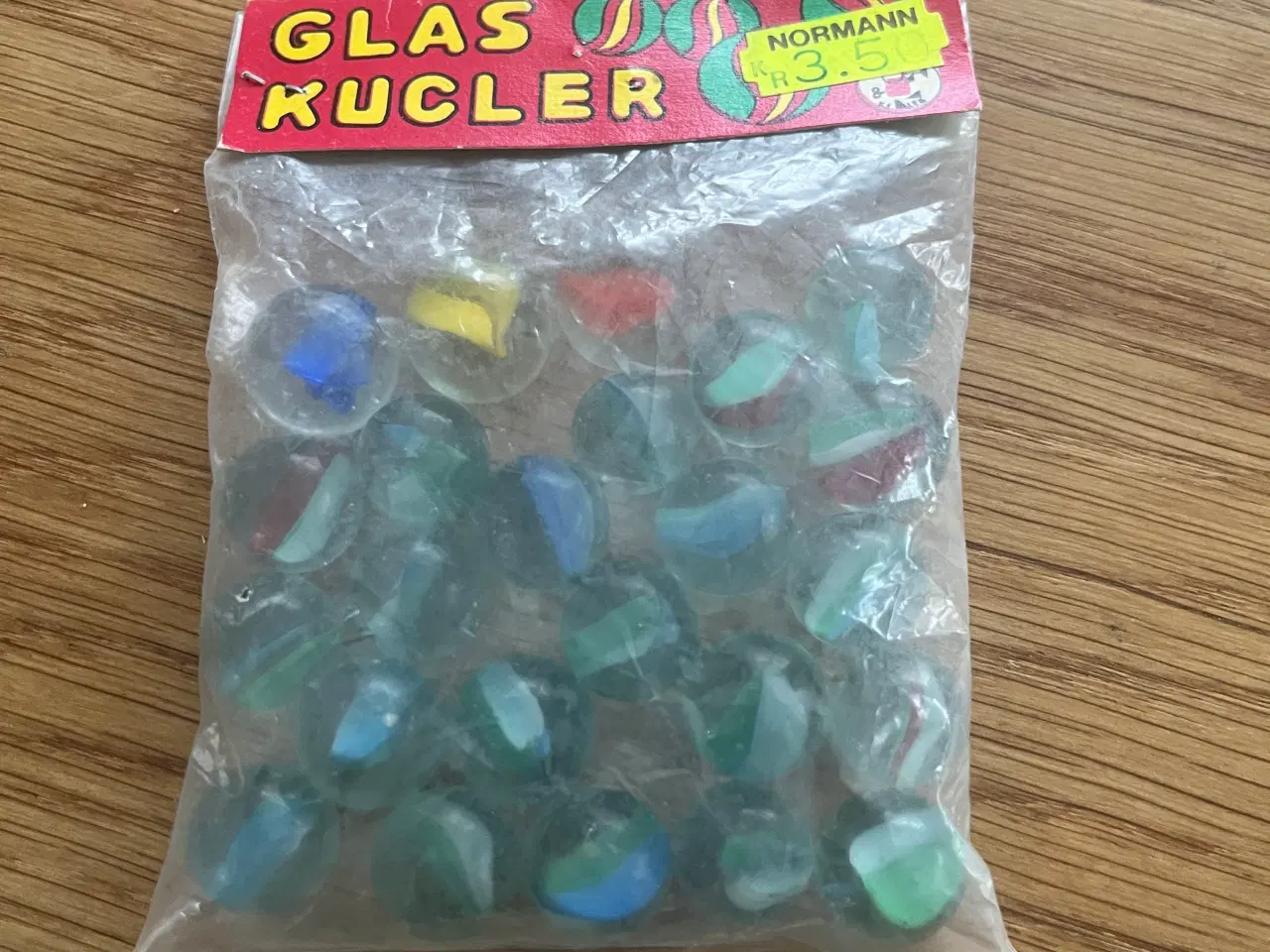 Billede 1 - Glaskugler i original pose fra 1970/1980’erne