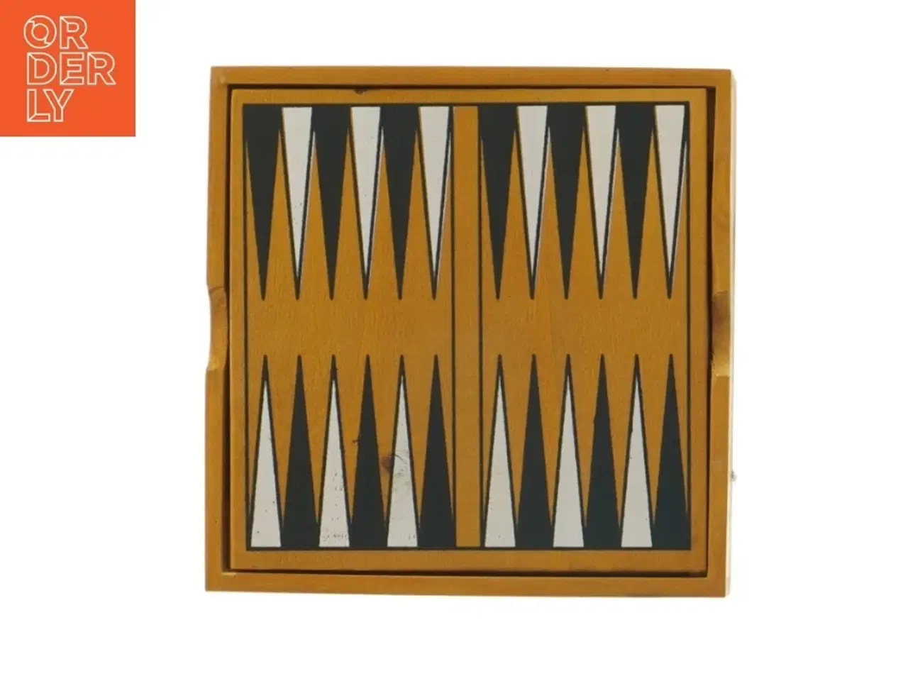 Billede 1 - Mini Backgammonspil i træ fra Tactic (str. 16x16 cm)