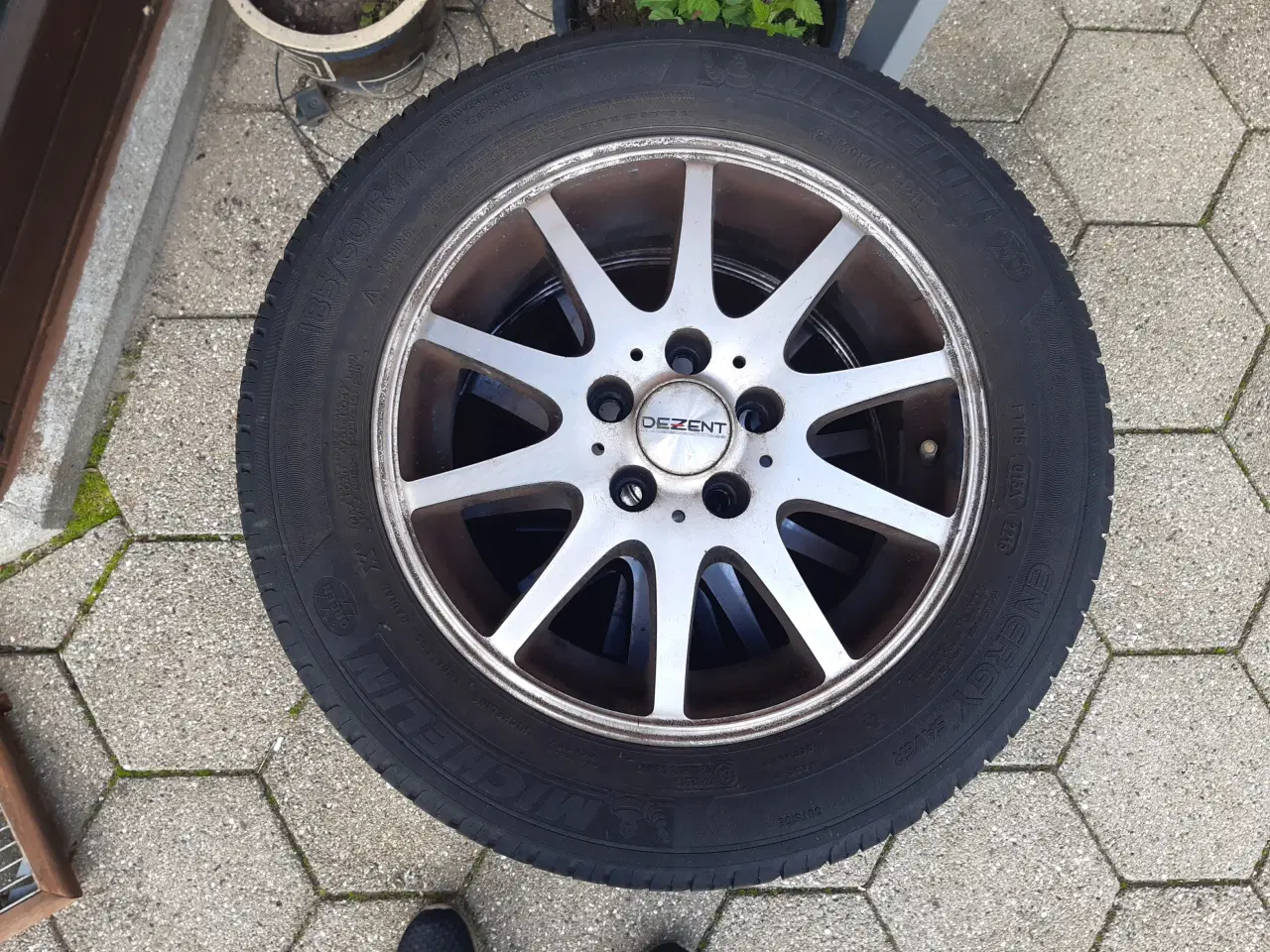 Billede 1 - 4 stk. 14” 185/60 R14 sommerdæk på alu. fælge