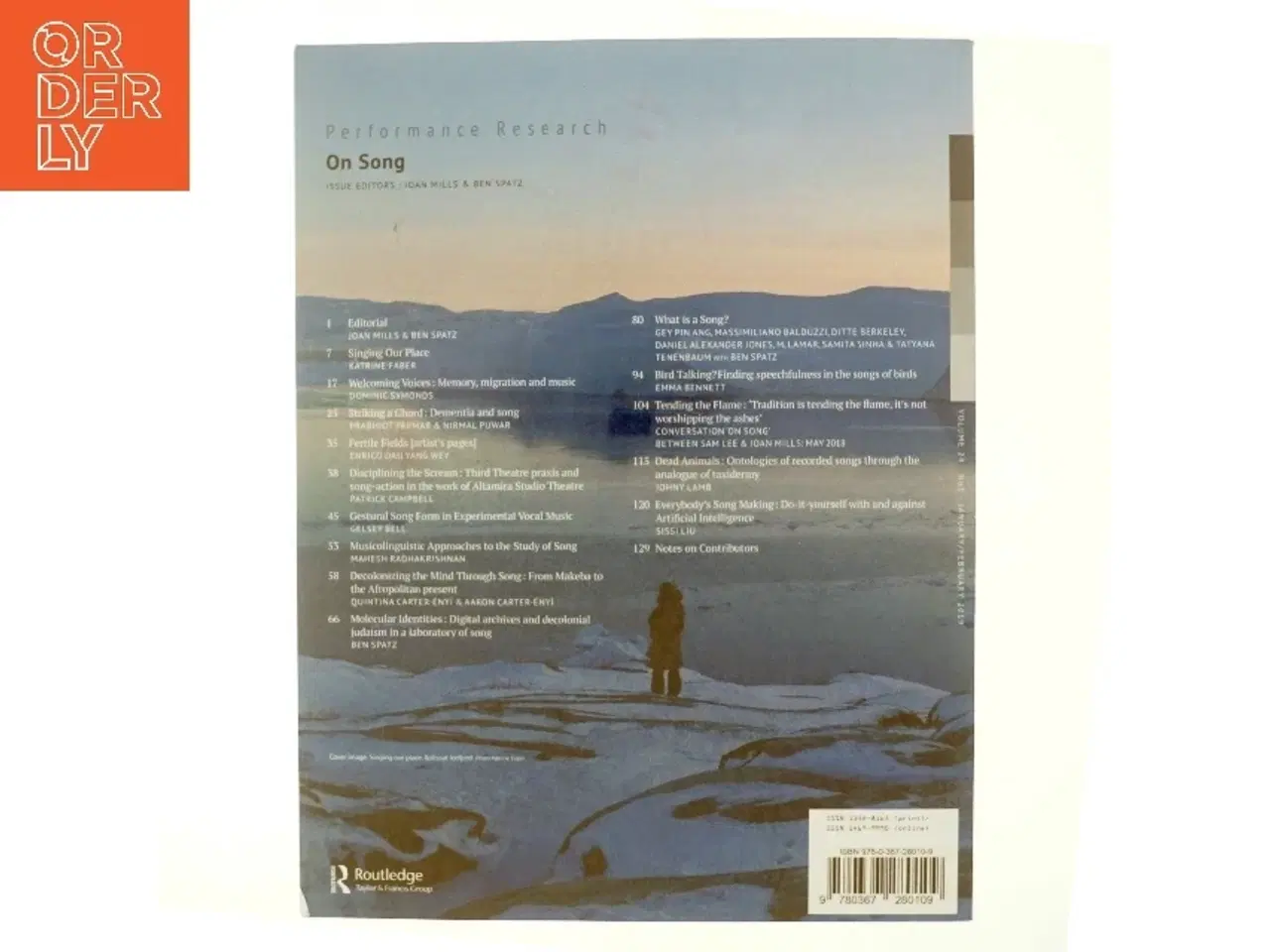 Billede 3 - On Song af Joan Mills, Ben Spatz (Bog) Performance research