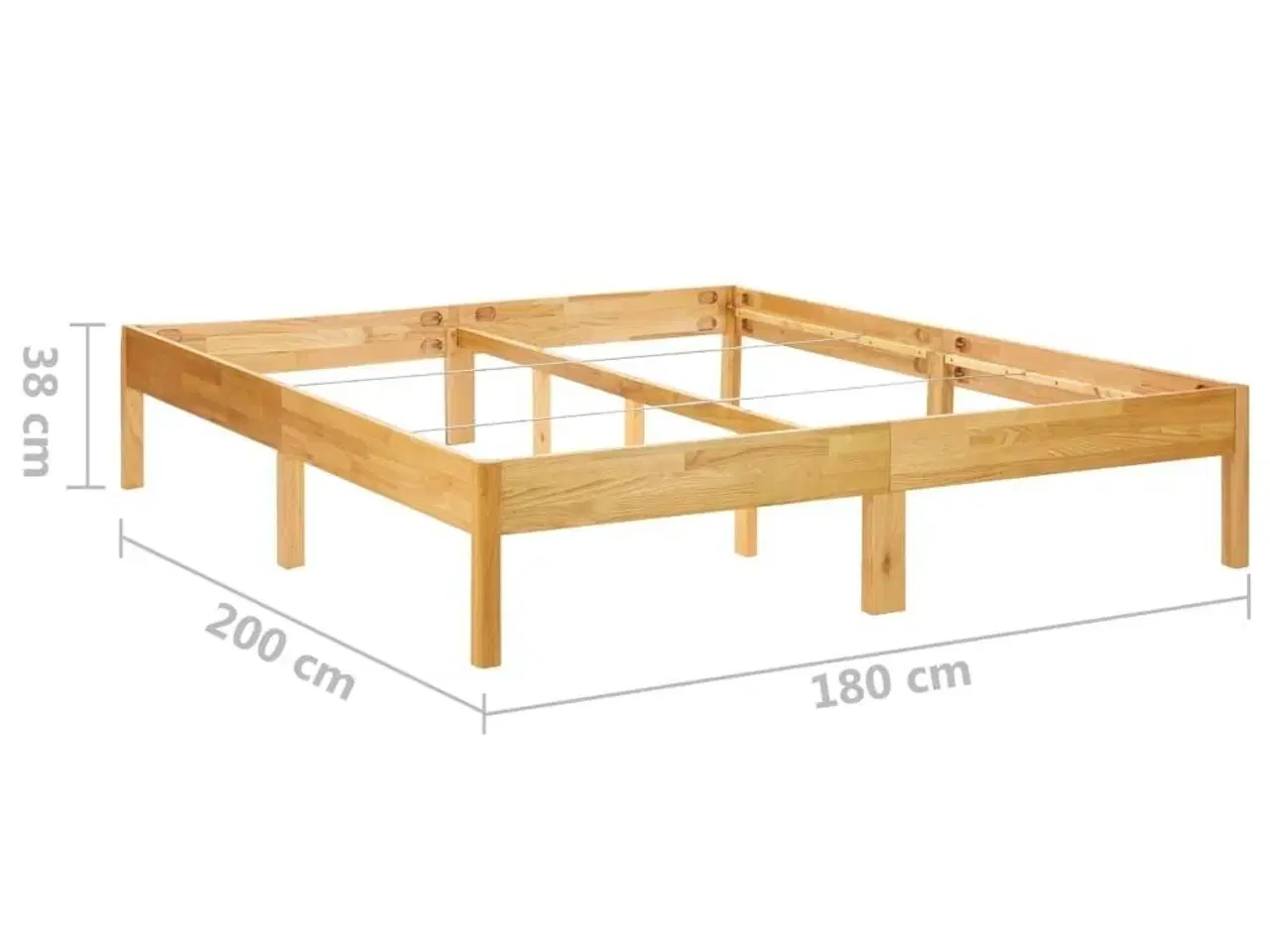 Billede 8 - Sengestel 180x200 cm massivt egetræ