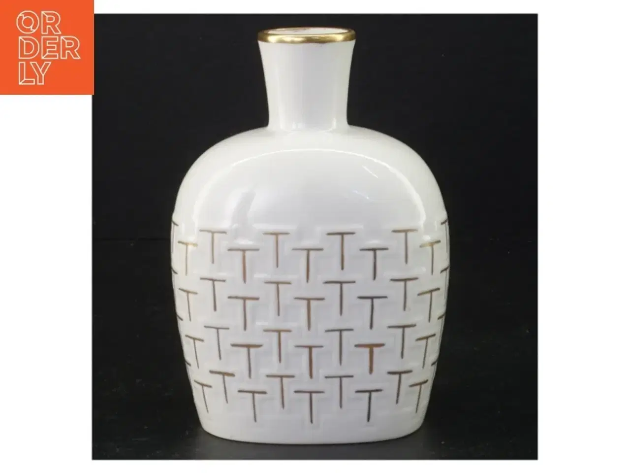 Billede 1 - Porcelænsvase fra Kjøbenshavn Porcellains Maleri (str. 15 x 11 x 7 cm)