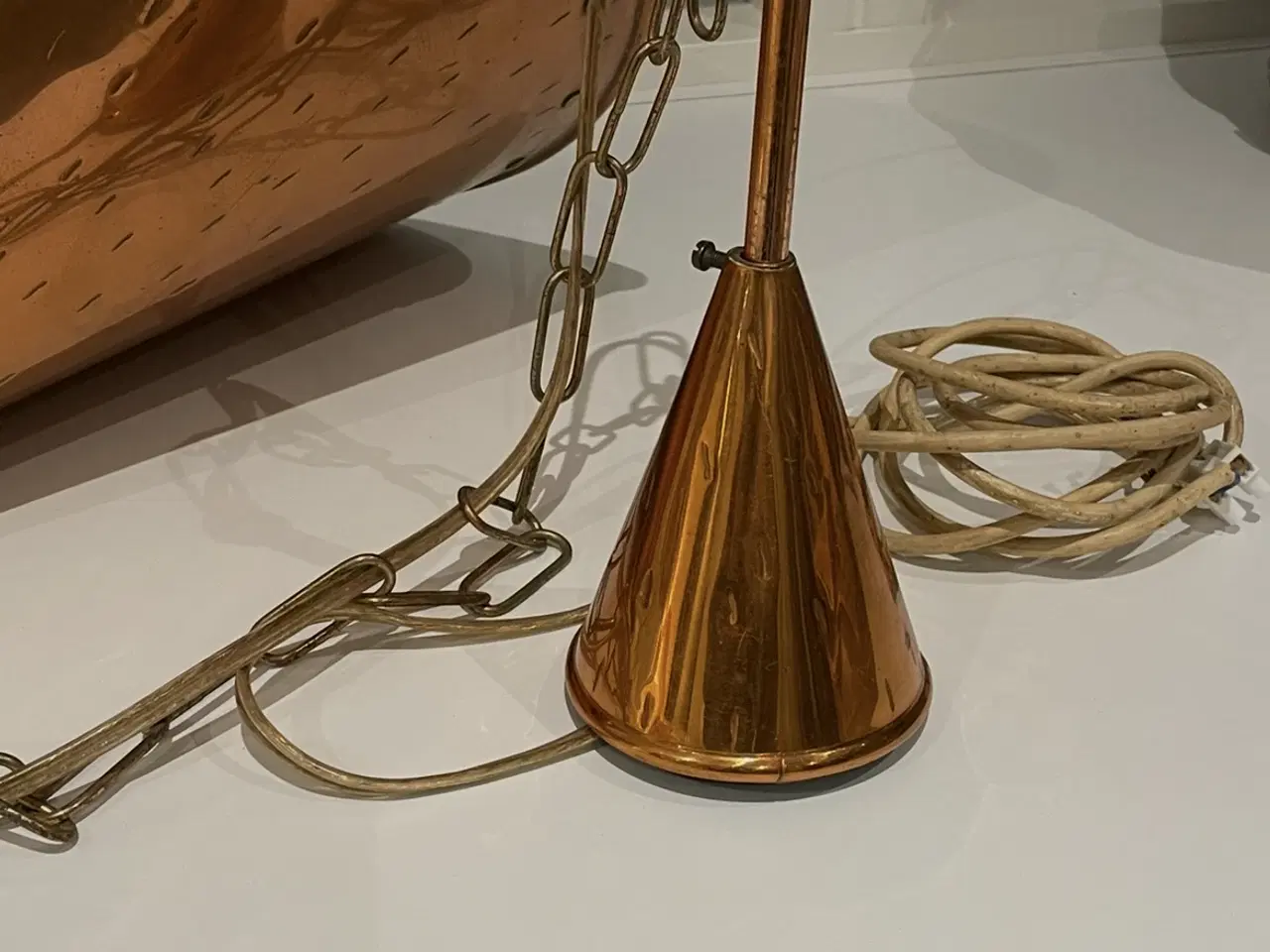 Billede 3 - Pendellampe kobber ES Horn Aalestrup 