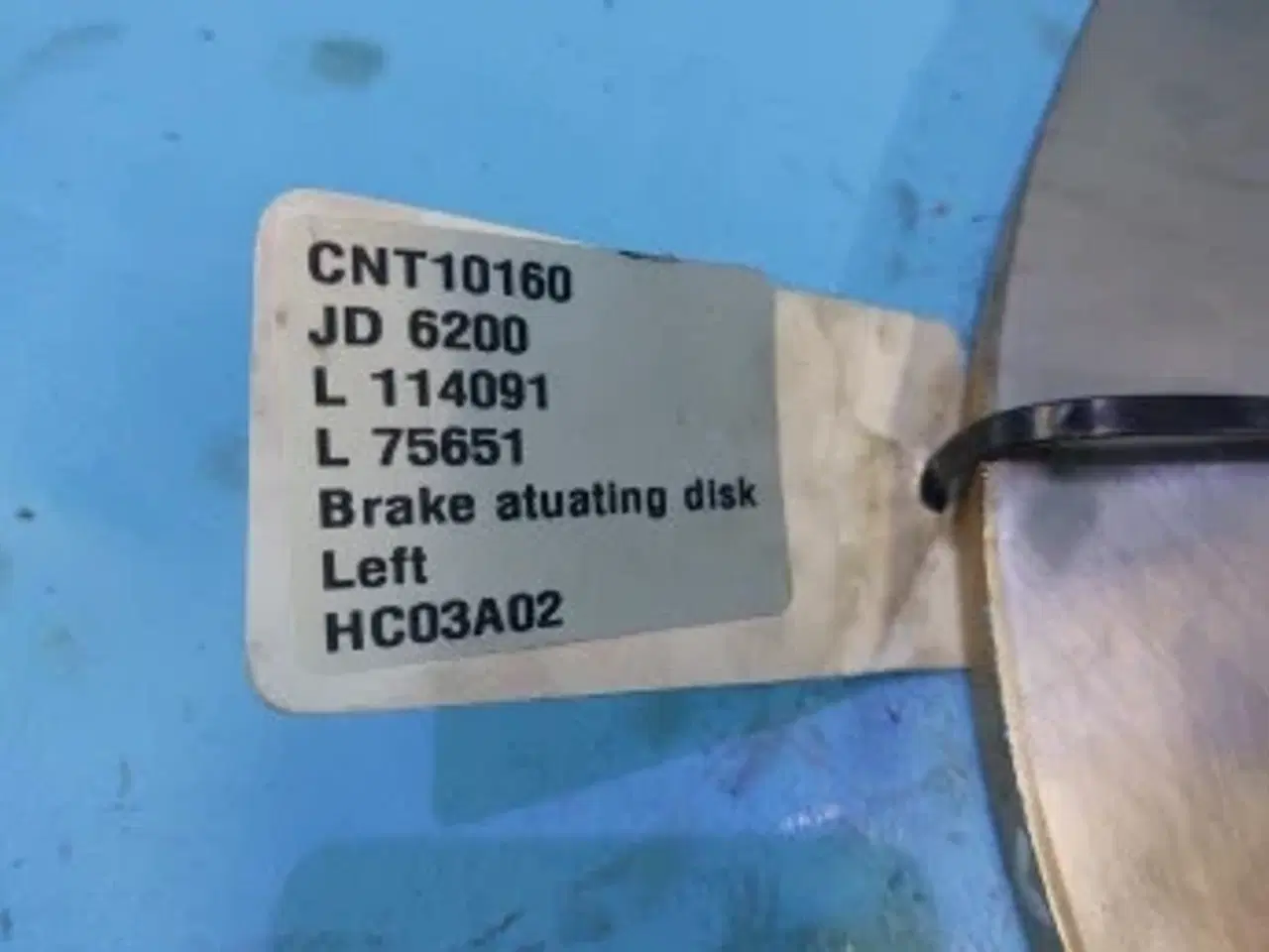 Billede 9 - John Deere 6200 Bremse aktiveringsskive LH L114091
