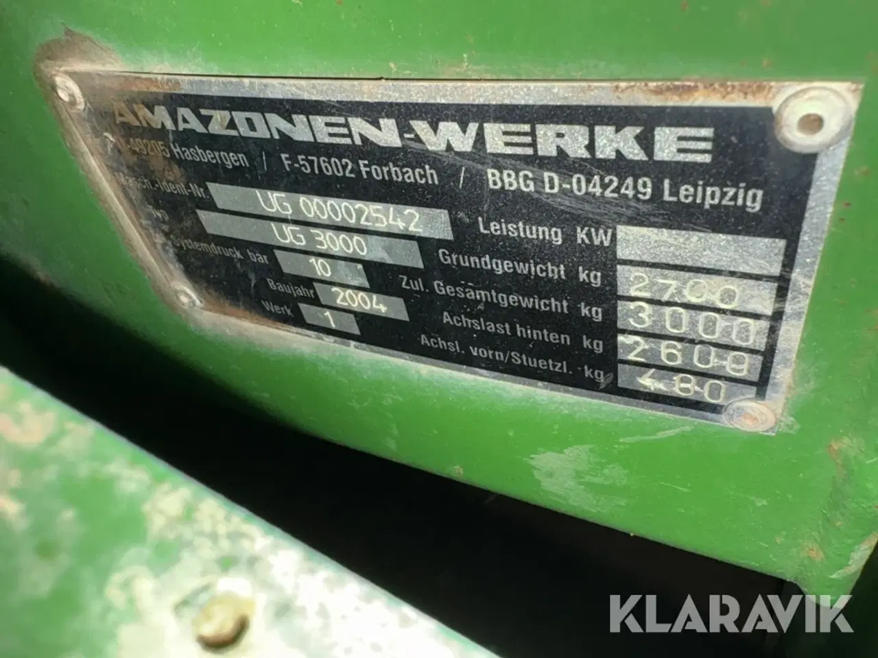 Billede 4 - Marksprøjte Amazone 24meter UG 3000 Nova